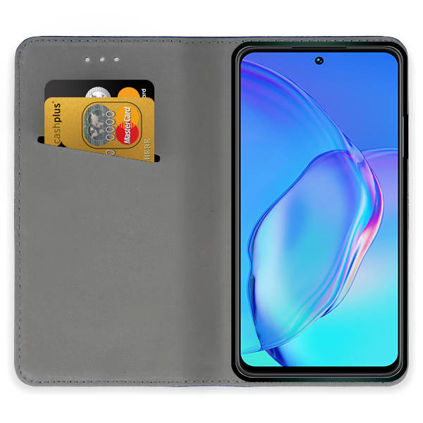 9D SKLO + PUZDRO 2v1 pre Realme C55 - Knižkové SMART MAGNET čierne