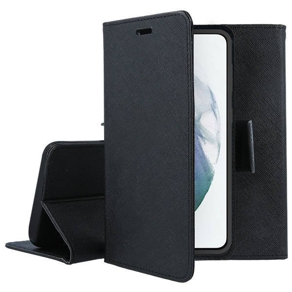 9D SKLO + PUZDRO 2v1 pre Realme C55 - Knižkové SMART FANCY čierne