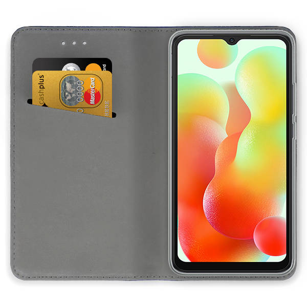 Knižkové puzdro na Xiaomi Redmi 12C - MAGNETIC bordové
