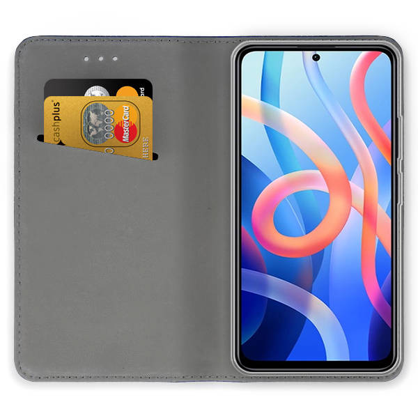 SKLO + PUZDRO 2v1 pre Xiaomi Redmi Note 12S - Knižkové SMART MAGNETIC čierne