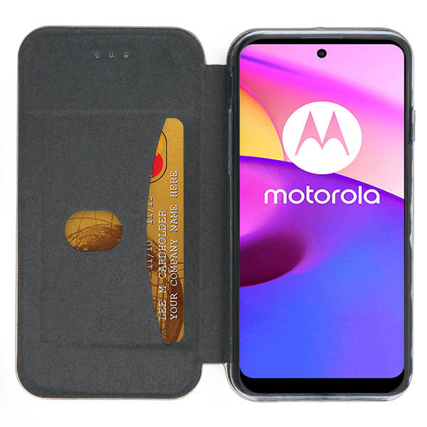 9D SKLO + PUZDRO pre Motorola Moto G23 / G13 - Knižkové puzdro DIVA ružové