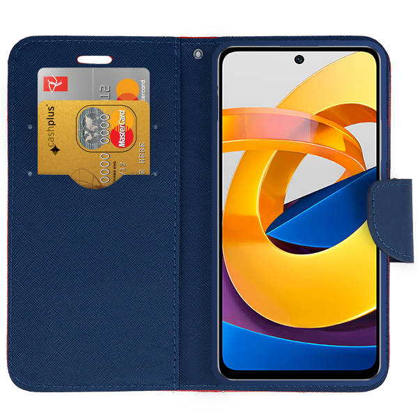 Knižkové puzdro pre Xiaomi Redmi 10 / Redmi 10 2022 - Smart Fancy červené