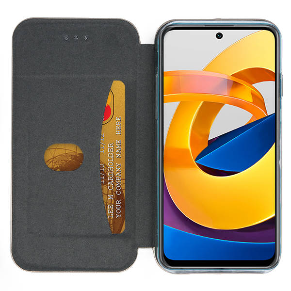 SKLO + PÚZDRO 2v1 pre Xiaomi Poco M4 Pro 5G - Knižkové puzdro DIVA bordové