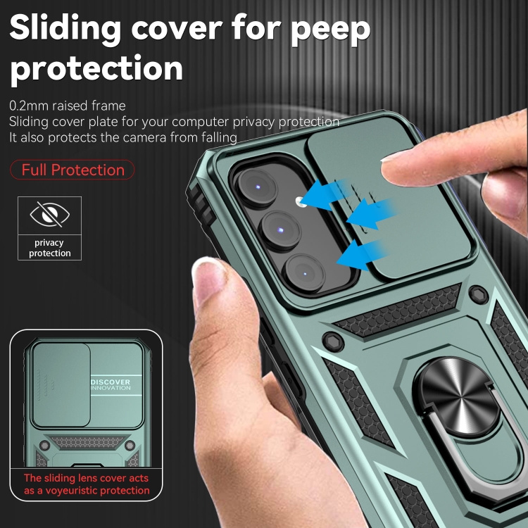 9D SKLO + PUZDRO 2v1 pre Samsung Galaxy A54 5G - Tvrdené SLIDING zelené
