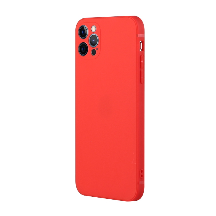SKLO + PUZDRO 2v1 pre iPhone 15 Pro Max - Silikónové červené