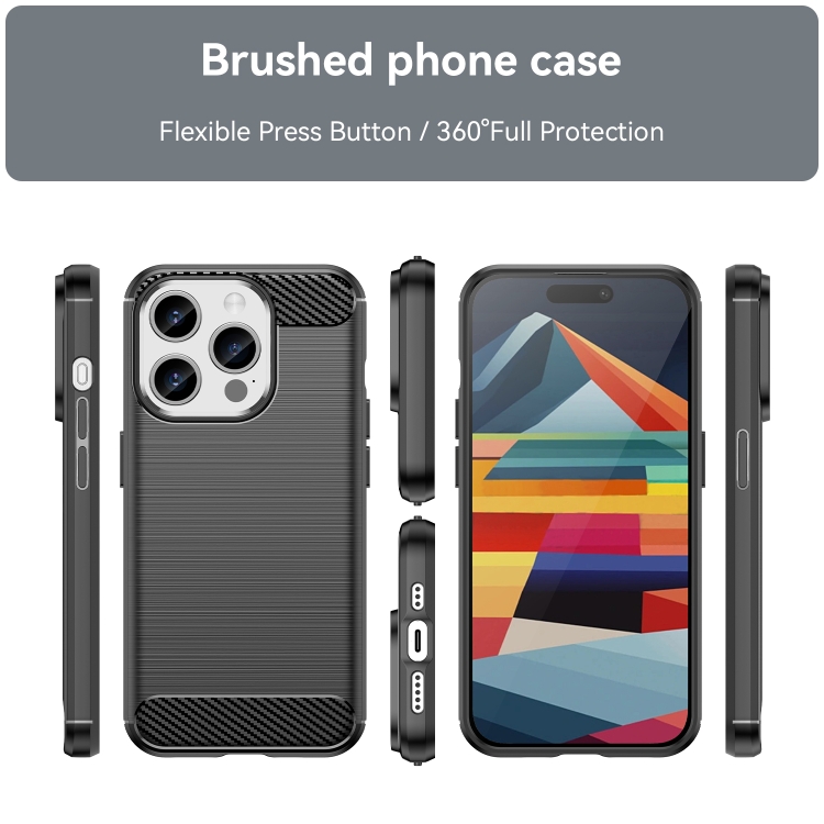 SKLO + PUZDRO 2v1 pre iPhone 15 Pro - CARBON čierne