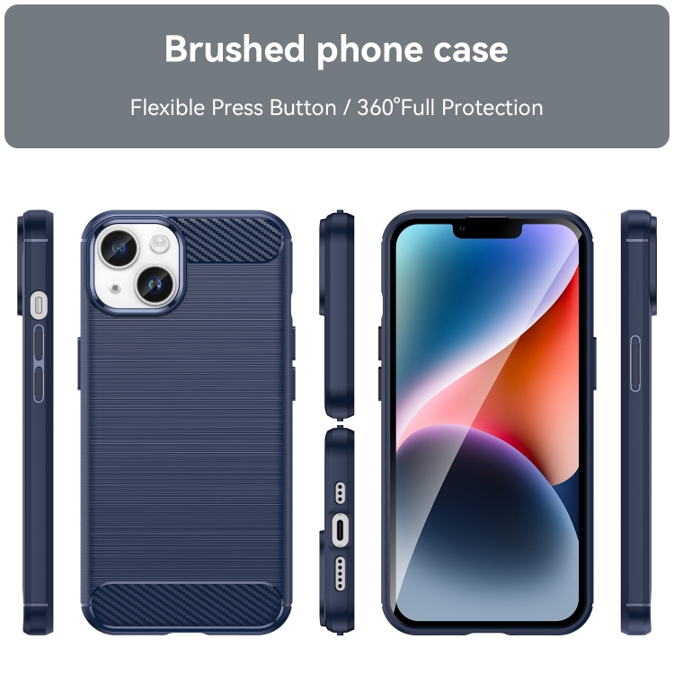 SKLO + PUZDRO 2v1 pre iPhone 15 - CARBON modré