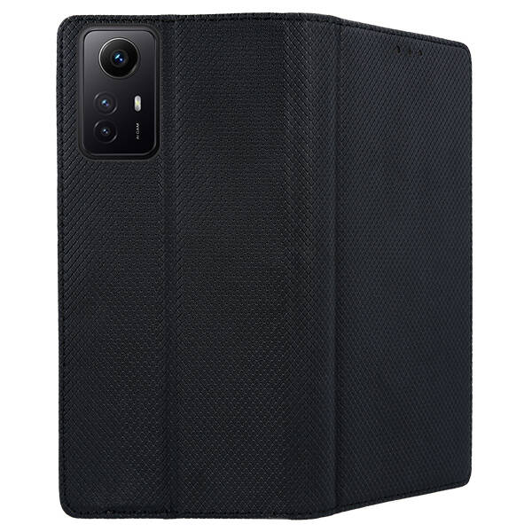 SKLO + PUZDRO 2v1 pre Xiaomi Redmi Note 12S - Knižkové SMART MAGNET čierne