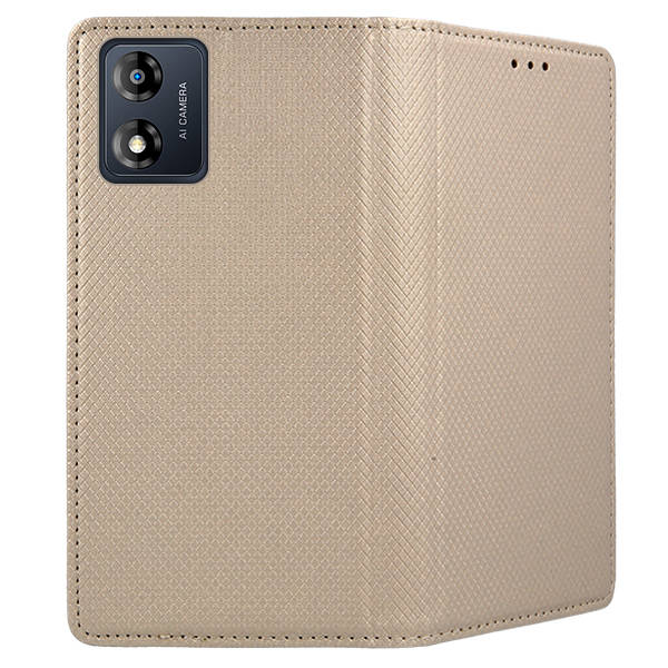 Knižkové puzdro pre Motorola Moto E13 - SMART MAGNET zlaté
