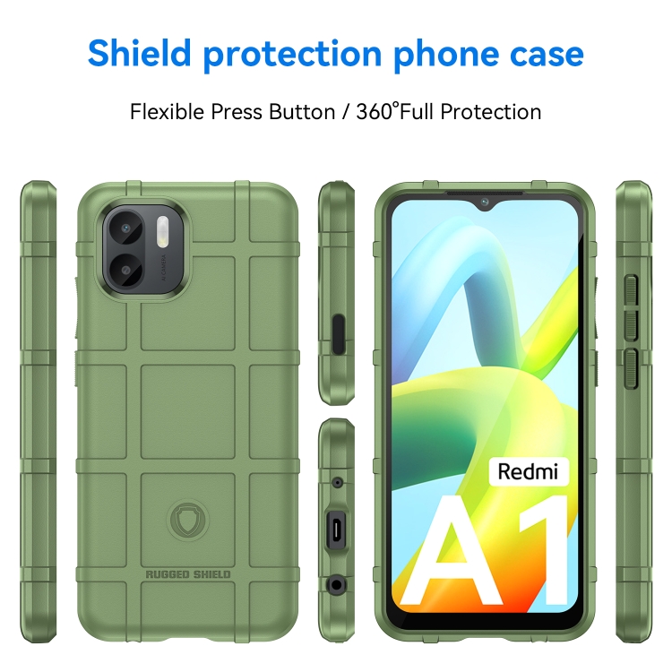 Tvrdený kryt pre Xiaomi Redmi A1 / Redmi A2 - COVERAGE zelený