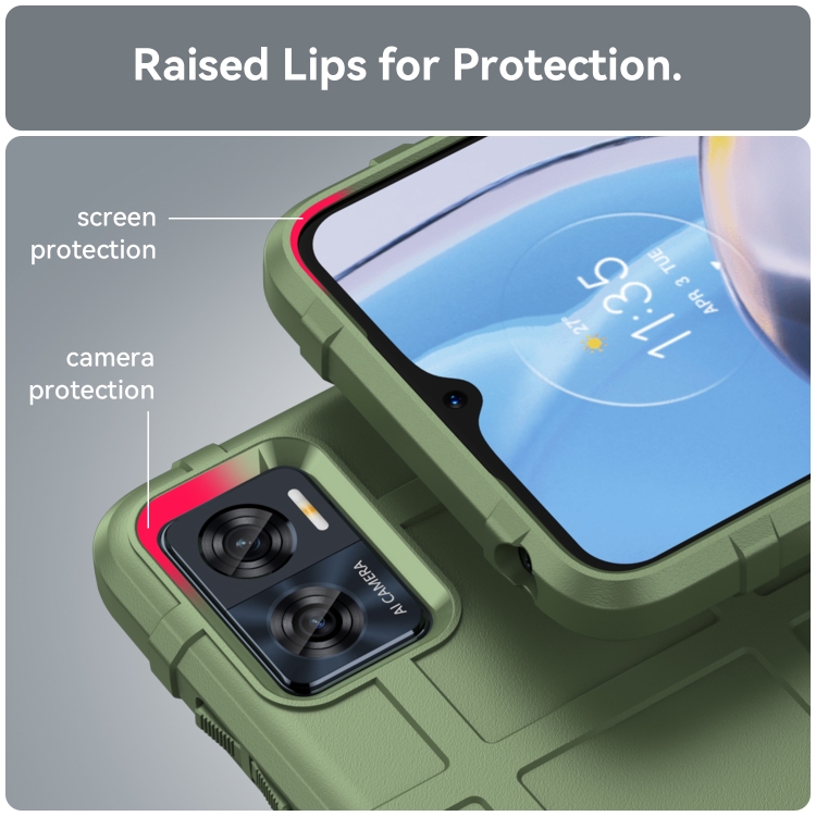 Tvrdený kryt pre Motorola Moto E22 / E22i - COVERAGE zelený