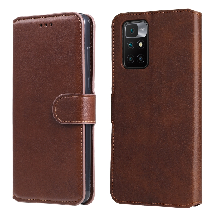 Knižkové puzdro pre Xiaomi Redmi 10 / Redmi 10 2022 - SOLID hnedé