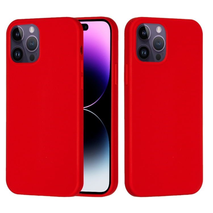 Silikónový kryt pre Apple iPhone 14 Pro - červený