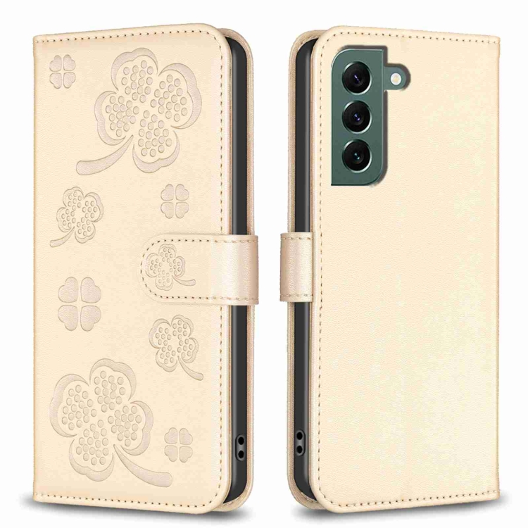 Knižkové puzdro pre Samsung Galaxy S23 FE - LEAF zlaté
