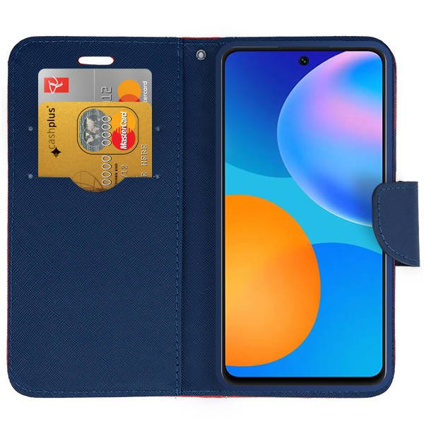Knižkové puzdro pre Samsung Galaxy A55 5G - SMART FANCY červeno modré