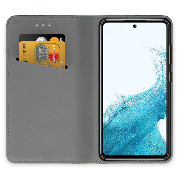 SKLO + PUZDRO 2v1 pre Samsung Galaxy A35 5G - Knižkové puzdro MAGNET červené