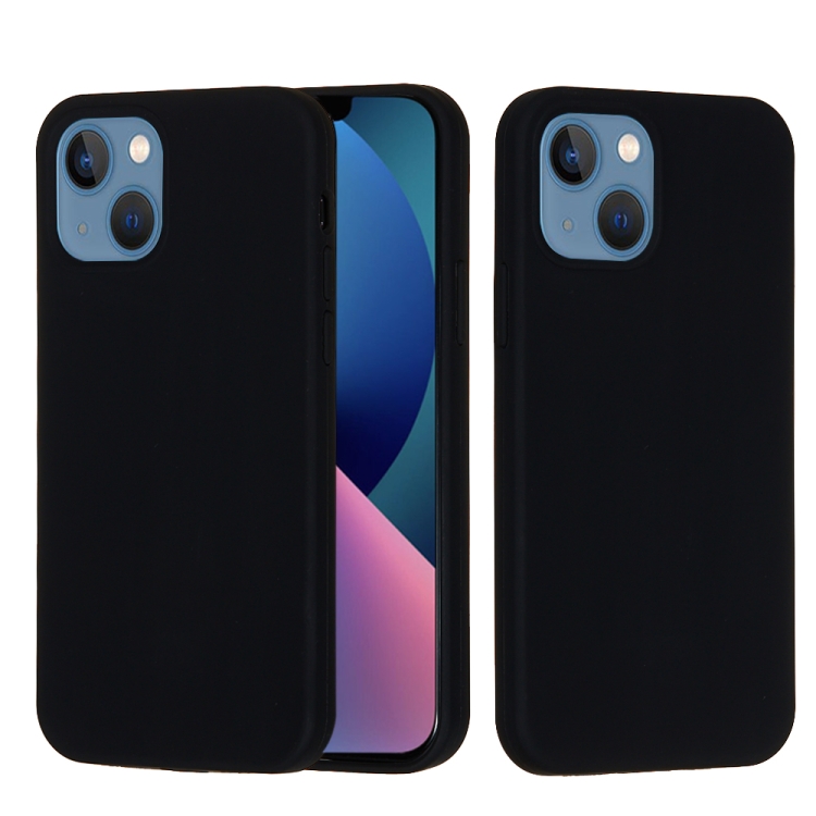 9D SKLO + PUZDRO 2v1 pre Apple iPhone 14 Plus - Silikónové čierne