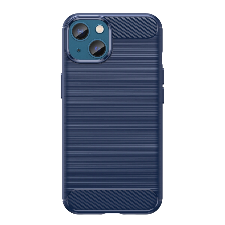 9D SKLO + PUZDRO 2v1 pre Apple iPhone 14 Plus - Silikónové carbon modré