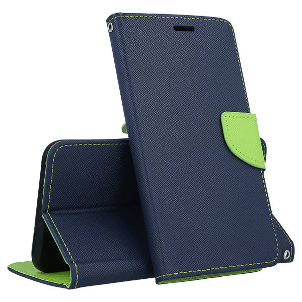 SKLO + PUZDRO 2v1 pre Samsung Galaxy A23 / A23 5G - Knižkové Fancy modro zelené
