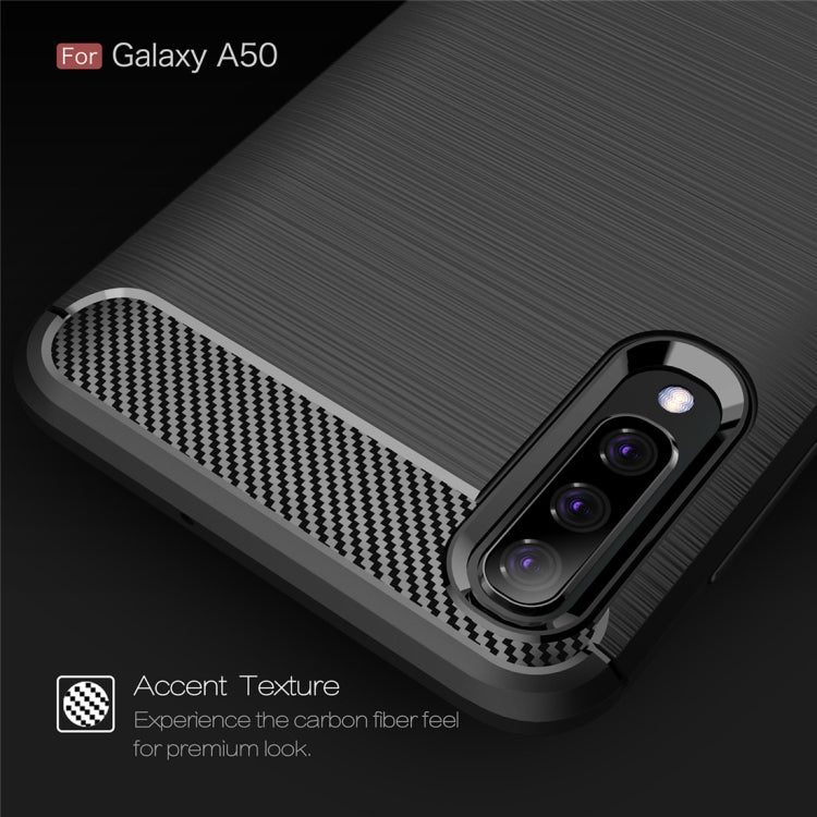 CARBON Zadný obal pre Samsung Galaxy A50 - čierny
