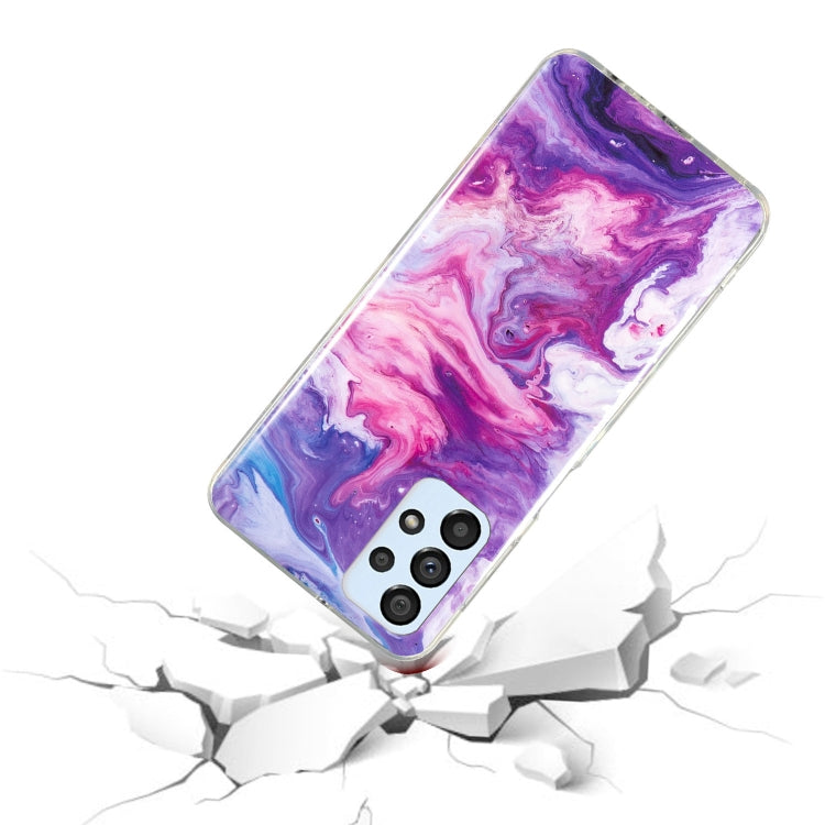 MARBLE Zadný kryt pre Samsung Galaxy A53 5G - fialový