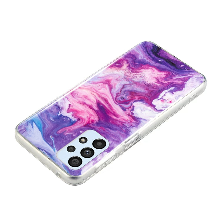 MARBLE Zadný kryt pre Samsung Galaxy A53 5G - fialový