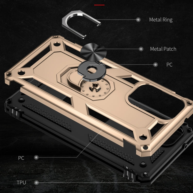 RING ARMOR Tvrdený kryt pre Samsung Galaxy A53 5G - zlatý