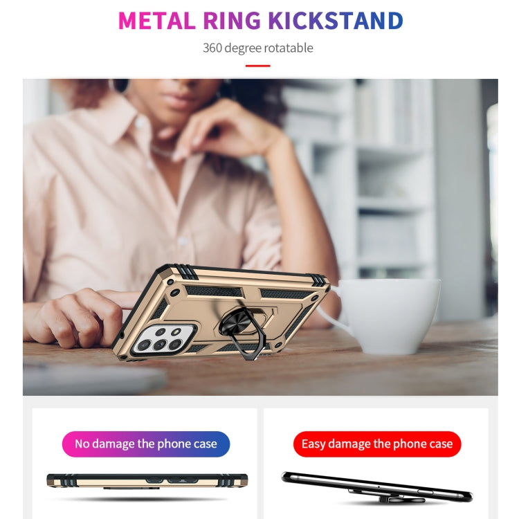 RING ARMOR Tvrdený kryt pre Samsung Galaxy A53 5G - zlatý