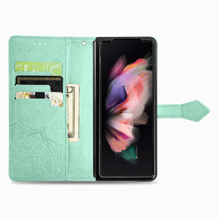 MANDALA Knižkové puzdro pre Samsung Galaxy A05s - zelené