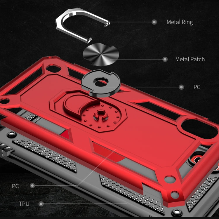RING ARMOR Tvrdený kryt pre Samsung Galaxy A10 - zlatý