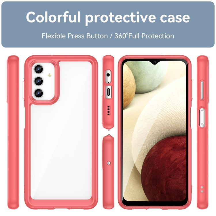 FRAME Zadný kryt pre Samsung Galaxy A13 5G / A04s - červený