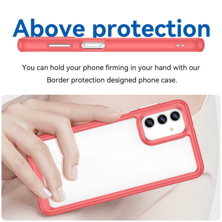 FRAME Zadný kryt pre Samsung Galaxy A13 5G / A04s - červený