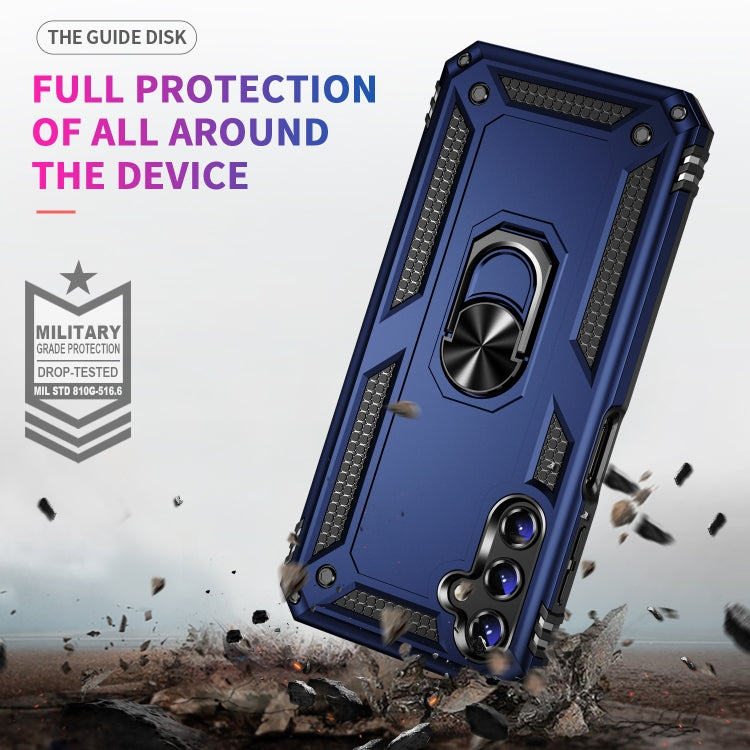 RING ARMOR Tvrdený kryt pre Samsung Galaxy A14 / A14 5G - modrý
