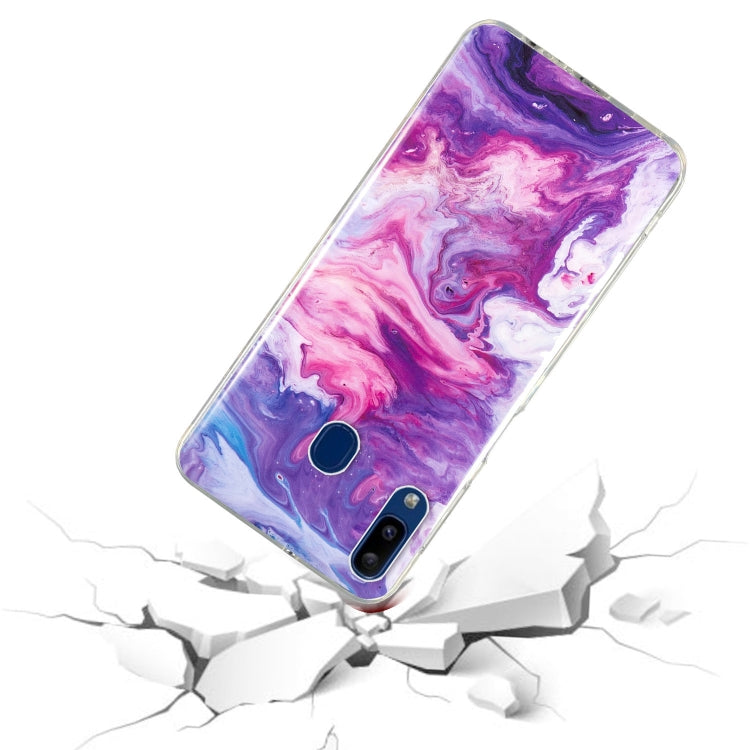 MARBLE Zadný kryt pre Samsung Galaxy A20e - červený