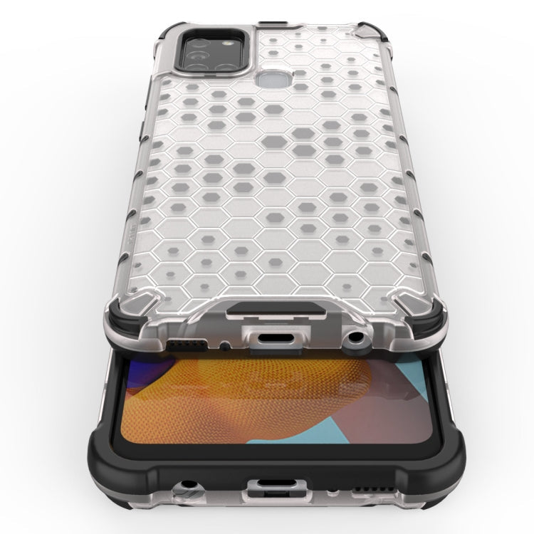 HONEYCOMB Tvrdený kryt pre Samsung Galaxy A21S - modrý