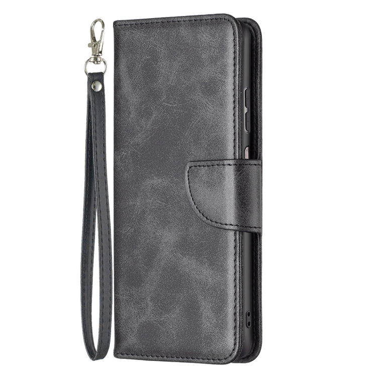 LAMBSKIN Knižkové puzdro pre Samsung Galaxy A23 / A23 5G - čierne
