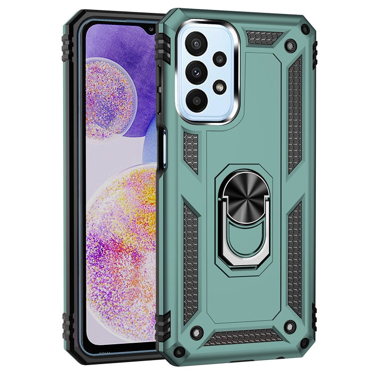 RING ARMOR Tvrdený kryt pre Samsung Galaxy A23 / A23 5G - zelený