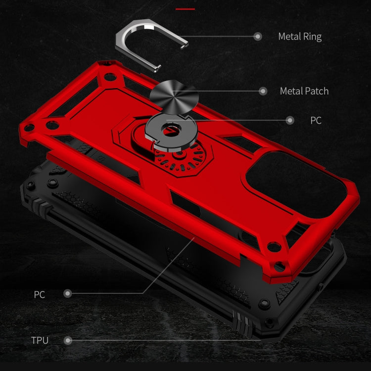 RING ARMOR Tvrdený kryt pre Samsung Galaxy A23 / A23 5G - červený