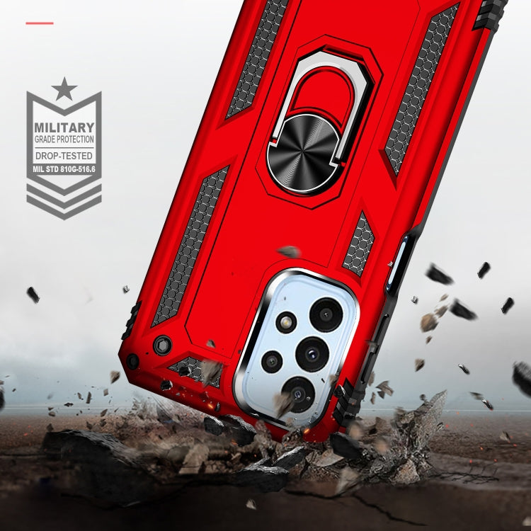RING ARMOR Tvrdený kryt pre Samsung Galaxy A23 / A23 5G - červený
