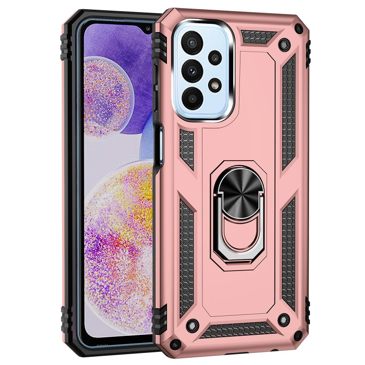 RING ARMOR Tvrdený kryt pre Samsung Galaxy A23 / A23 5G - ružový