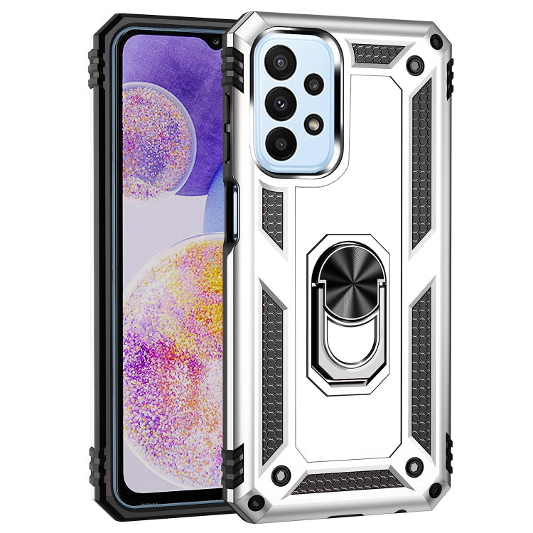 RING ARMOR Tvrdený kryt pre Samsung Galaxy A23 / A23 5G - sivý