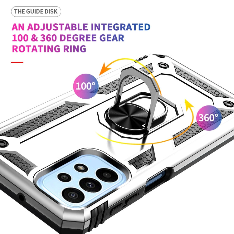 RING ARMOR Tvrdený kryt pre Samsung Galaxy A23 / A23 5G - sivý