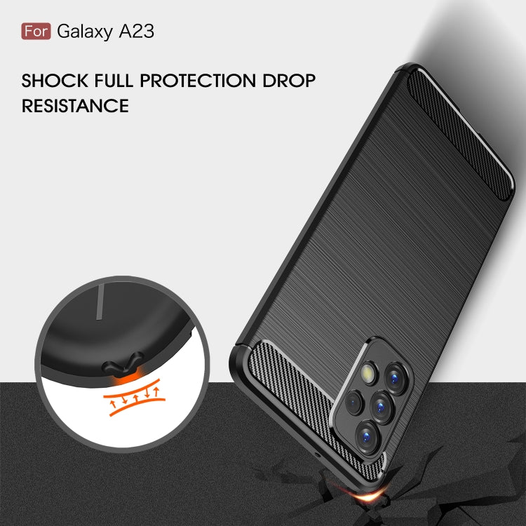 CARBON Zadný obal pre Samsung Galaxy A23 / A23 5G - modrý
