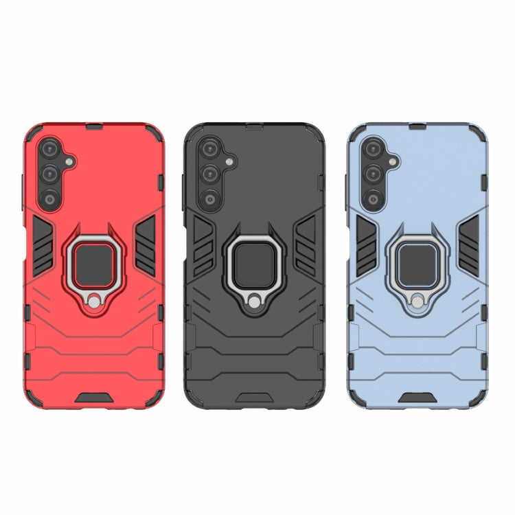 RING HOLDER ARMOR Tvrdený kryt pre Samsung Galaxy A25 5G - modrý