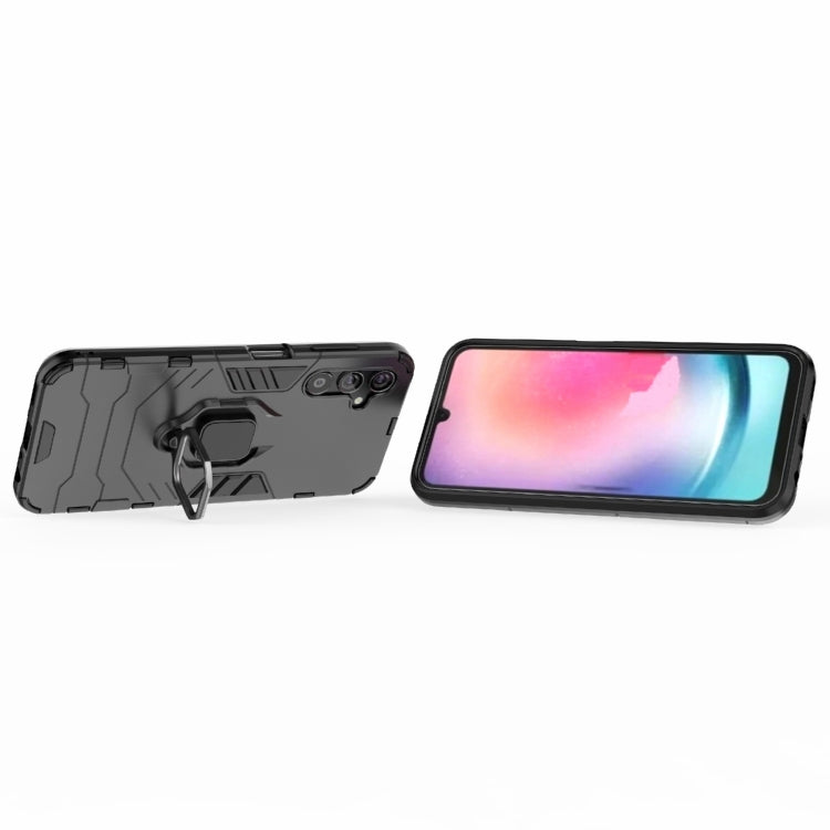 RING HOLDER ARMOR Tvrdený kryt pre Samsung Galaxy A25 5G - čierny