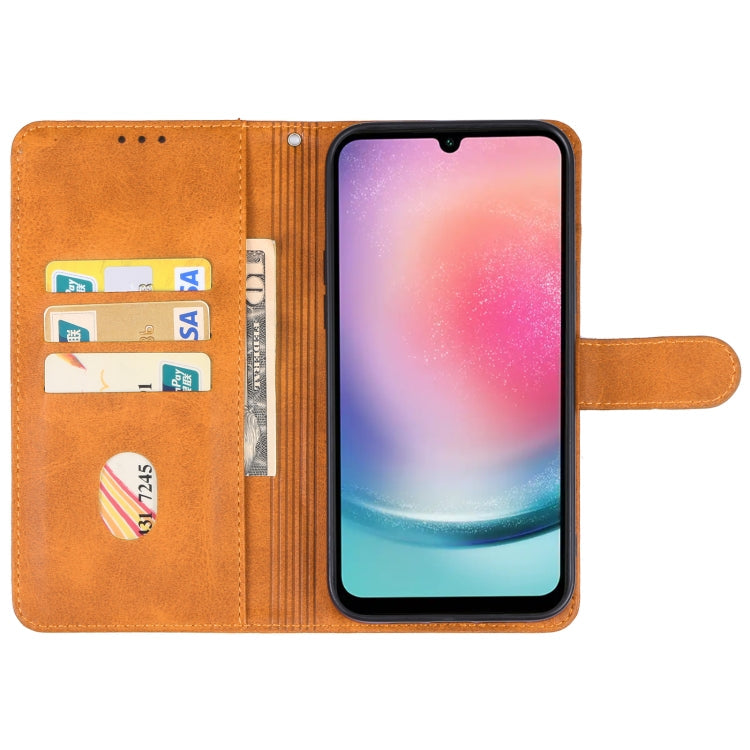 SOLID Knižkové puzdro pre Samsung Galaxy A25 5G - hnedé