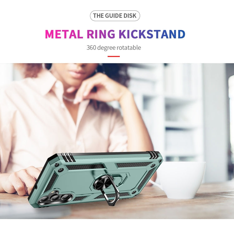 RING ARMOR Tvrdený kryt pre Samsung Galaxy A25 5G - zelený