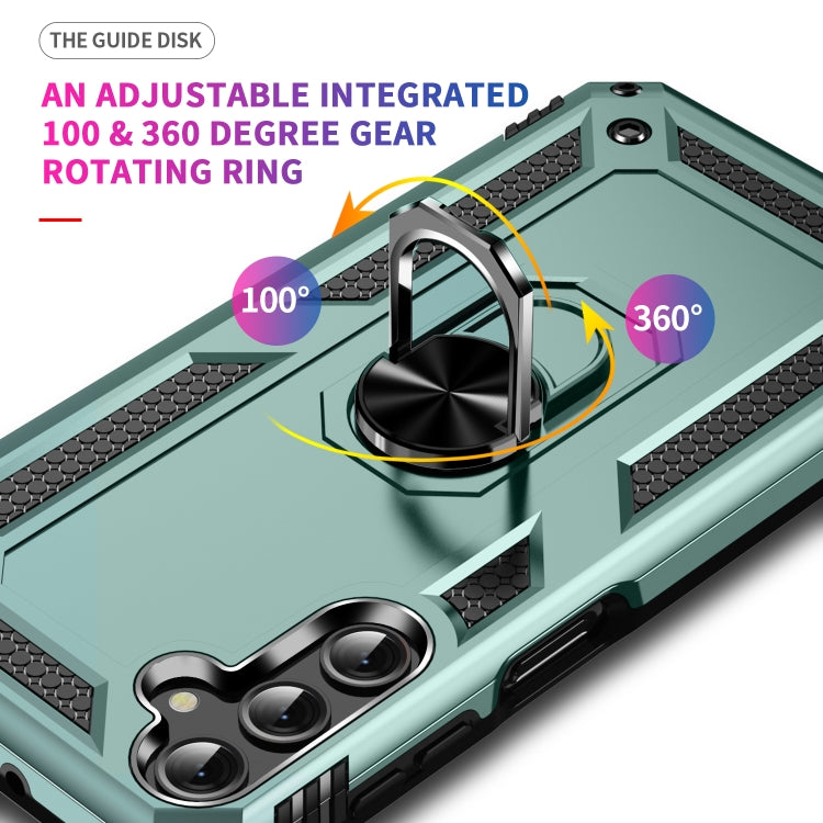 RING ARMOR Tvrdený kryt pre Samsung Galaxy A25 5G - zelený