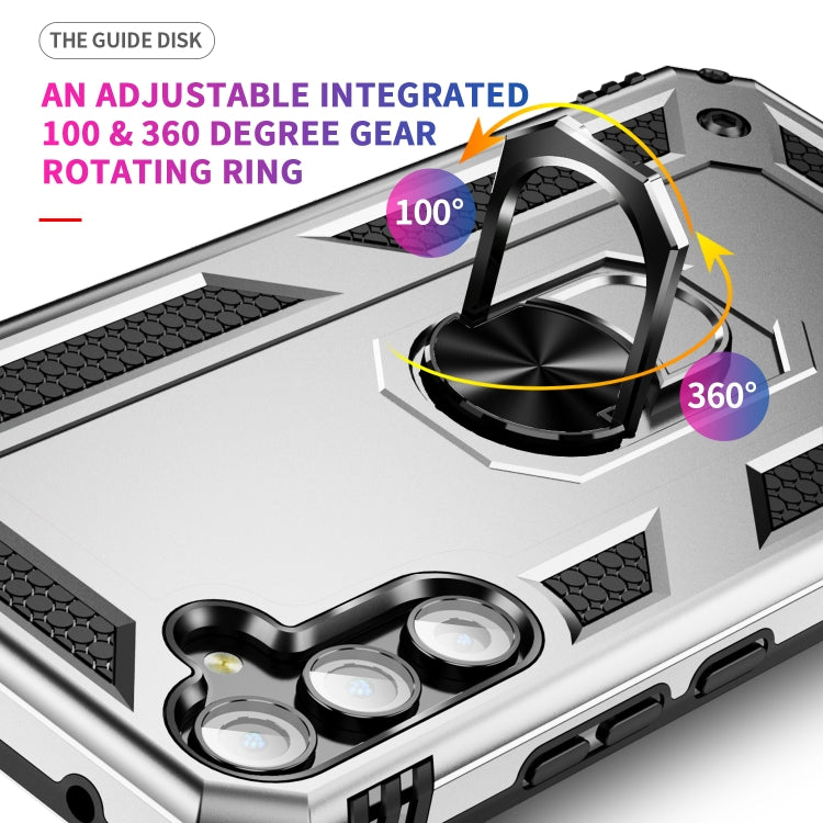 RING ARMOR Tvrdený kryt pre Samsung Galaxy A34 5G - sivý
