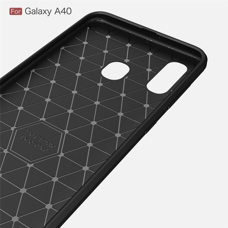 CARBON zadný obal pre Samsung Galaxy A40 - čierny
